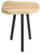 com-four® [!!!B-Ware!!! Rustikaler Teak Beistelltisch - Design Teakholz - Tischplatte aus Baumscheibe - Couchtisch Unikat aus unbehandeltem Holz für Wohnzimmer, Schlafzimmer (01 Stück - Natur)