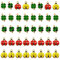 Niuhong 40 Pcs Kleeblatt Marienkäfer Anhänger Metall Glücksbringer Vierblättriges Schlüsselbund Glück Glückliche Charms Zubehör Mini Verzierungen Glücksgras Kleeblätter Marienkäfer DIY-Handwerk