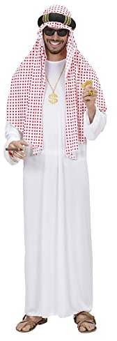W WIDMANN MILANO Party Fashion - Kostüm arabischer Scheich, Tunika, Orient, Sultan, Faschingskostüme