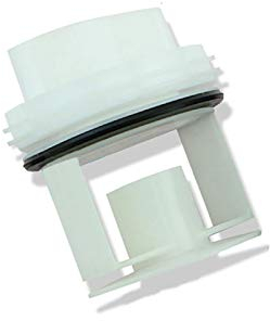 FESFOC for Siemens Bosch WM1095/1065 Waschmaschine Ablaufpumpe Waschmaschine Abfluss Dichtung Deckel Stecker Zubehör Ersatz (Color : White)