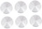 DOITOOL 6 Pièces Gâteau en Aluminium Solide Adaptateur en Verre pour Table en Verre Disques en Aluminium Filetés Table Basse en Verre Plateau en Verre Alliage D'aluminium Antidérapant