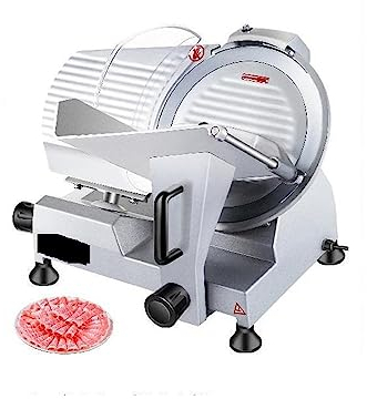 10 Inch Blade Electric Food Slicer Cutter Grinder Meat Slicer Machine for Commercial Deli Meat Cheese Beef Mutton