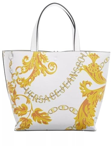 Versace Tasche weiß wendbar Shopper Sketch, weiß, M, Weiß, M