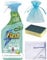 Flash Multi Purpose Cleaner, Wipe&Done Cleaning Spray for Pet Lovers, 800ml, with Febreze Citrus Fresh Fragrance + for You: Cleaning Cloth + Scourer Sponge + Organza Small Bag