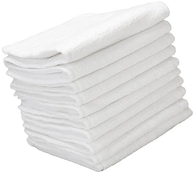 Waschbare Dreilagen Wickelunterlage 10 Stück Packung aus Baumwolle | Weiß, Wiederverwendbar und Komfortabel, für Wickeltisch und Sofa, Schützt Bettwäsche Zuverlässig