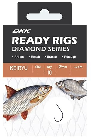 BKK Ready Rig Diamond-Keiryu BN 12#, Ø 0,12 Friedfisch Vorfachhaken gebunden
