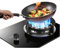 Cuisinière À Gaz 1 Brûleur, Grande Flamme 7,0 KW À 9 Cavités, Panneau En Verre En Acier Inoxydable, Réchaud Sur Pied For Le Camping En Plein Air, Avec Protection Contre Les Flammes (Size : NG)