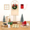 Wichteltür Set Weihnachten Wichtel Zubehör - 34PCS Miniatur Wichtel Zubehör mit Backset, Weihnachtswichtel Set Wichtelhaus für Weihnachtsdekoration und Kinder Geschenk