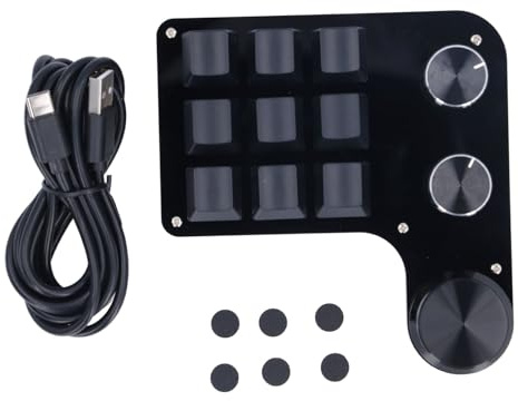 Mini Makro Mechanische Gaming Tastatur Benutzer Definierte RGB-Licht Programmierung Verdrahtete Tastatur Unterstützung Zoom In, Zoom Out, Kopieren, Einfügen