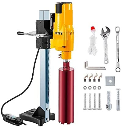 205mm Diamond Core Drill Rig 3980W Wet Dry Handheld Concrete Drilling Machine Kit W/Bits and Spanner for Installing Pipes