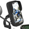Xperoalvel Support Telephone Scooter Moto Etanche Compatible avec Les Smartphones jusqu'a 7,5 Fixation Sure et Stable au retroviseur Protection Totale Resistant aux Vibrations