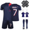 yumcute Football Kits for Boys, Soccer Training Shirts Jersey Shorts Set with Socks Guard Plate Keychain For Kids Children