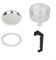 LVYXON Espresso Moka Pot Replacement Parts Set Handle Funnel Filter Gasket for 1-12 Cup Brewers, Coffee Maker Accessories Kit(12 Cup)