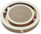 Althea Living - Juguete Interactivo para Gatos | Rascador de Cartón Corrugado | Tecnología BBFlute | Pelotas Giratorias | Base Antideslizante, Marrón y Blanco