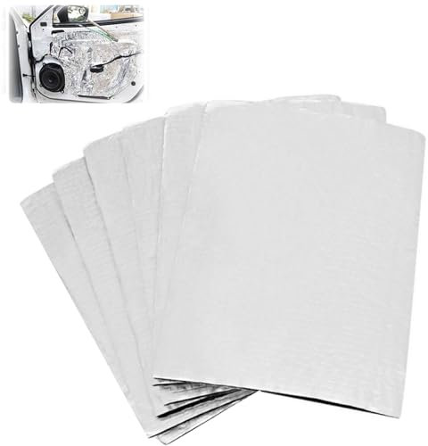 5mm Dämmmatte,Auto Schallschutzmatte,Isolierung Matte Schallschutz,Alubutyl Matte,Verwendet für Schallschutz und Wärmedämmung in Wohnungen,Büros und Fahrzeugen,6 pcs