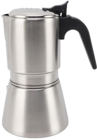 Moka à induction, machine à café sur cuisinière, cafetière italienne en acier inoxydable, 4 à 6 tasses, percolateur de café classique