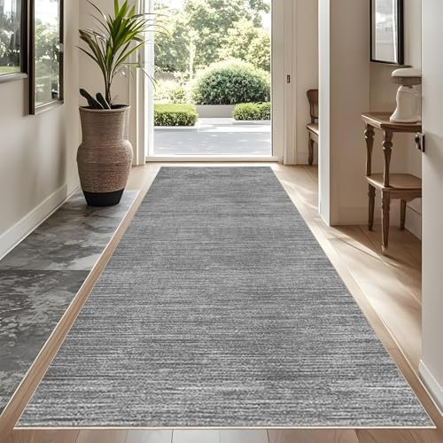 Rutschfeste Maschinenwaschbare Fußmatte 80 x 200 cm flurteppich läufer lang Flurteppich Wohnzimmer Teppich Küchenteppich Läufer für Eingang Küche Schlafzimmer Wohnzimmer, Schmutzfangmatte Innen
