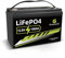 GREENOE 12V LiFePO4-Batterie mit eingebautem 10A BMS, 3000+ Deep-Cycle-Lithiumbatterie, 10 Jahre Lebensdauer, einsetzbar für Solaranlage, Antriebsräder, Fischfinder, Outdoor-Camping, Roller (12V100AH)