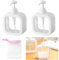 VEGCOO 2Pcs Distributeur Savon, 300ML Flacon Pompe Vide, Distributeur Savon Liquide, Distributeur Gel Douche, Distributeur Liquide Vaisselle pour Bain, Cuisine