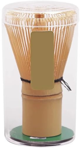 100 Prong Matcha Whisk Natural Bamboo Whisk for Matcha Tea Semi-Handmade Chasen Ideal for Making and Stirring Matcha Green Tea Perfect Bamboo Matcha Whisk for Smooth Blending and Whisking Matcha (1)