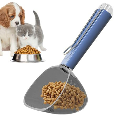 Cat Food Measuring Cup – Dog Food Scoop with Measuring Lines, Multifunctional Pet Food Scooper for Cats Dogs & Small Animals | Accurate Portion Control Cup for Dry Kibble, Feed Treats Daily Use