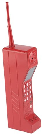 Pretfy Retro Backsteinzelle Universal Upgrade Photography Table Telefon Vintage Ornamente für Mobilfunkdesign Exquisites (Rot)