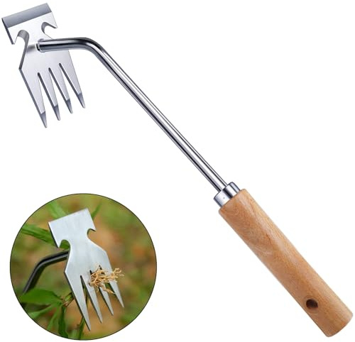 Orelex Weed Puller Tool, Weed Pulling Tool, Weeding Tools, Garden Tools, Weed Remover Tool, Stainless Steel, Anti-Detachment, Gardening Essentials, Gardening Hand Tools for Backyard Planting Weeding
