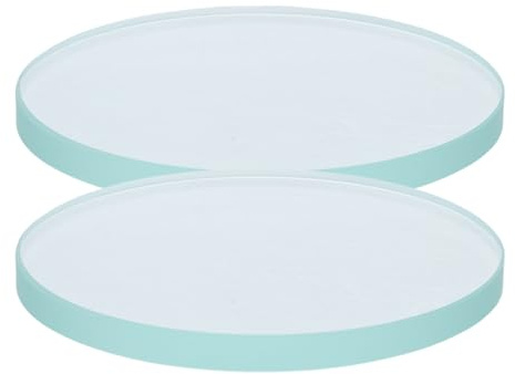 Runde Wasserzähler Glasabdeckung 2 Stück aus Glas für Austausch | Wasseruhr Abdeckung, Universelle Passform, Wasserresistent, Klare Sicht, Einfache Montage