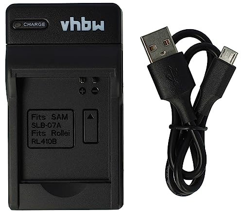 vhbw caricabatterie USB compatibile con Samsung ST550 2VIEW, ST600 batterie di fotocamera videocamera DSLR