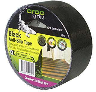 CROC grip Commercial High Grit Black Anti-Slip Tape - 48mm x 5m