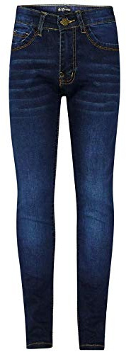 A2Z 4 Kids Girls Skinny Stretch - Girls Jeans JN25 Dark Blue 13-14