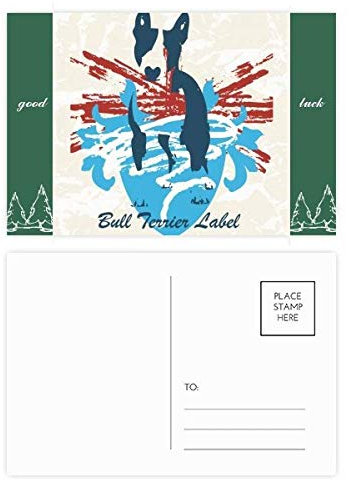 Graffiti Street Red Blue Art Illustration Muster Glückspostkarten-Set Karte Mailing Seite 20 Stück