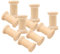 10 Stück Holzpuppen Natur Holz Spielfiguren Holzfiguren zum Bemalen und Basteln für Kinder und Erwachsene