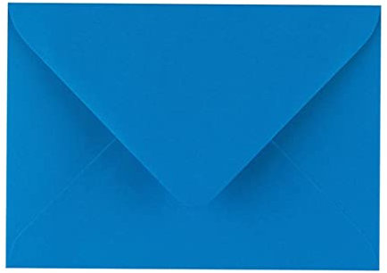 arkCRAFT 25 x C6 Premium-Briefumschläge, 100 g/m², 114 mm x 162 mm, Kingfisher Blau