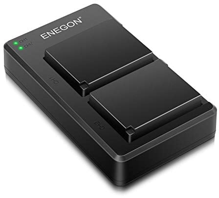 ENEGON NP-W126S / W126 Batterie de Rechange (2 Paquets) et Chargeur Double Intelligent LED USB pour Fujifilm X100F X100V X100VI X-T3, X-T2, X-T1, X-Pro2 XS10, XT30, XT30 II, XT20,