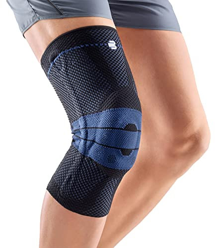 BAUERFEIND Kniebandage GenuTrain Comfort Unisex zur Entlastung Stabilisierung und Aktivierung nach Verletzung Operation oder bei chronischen wie Gonarthrose (Gelenkverschleiß) oder Arthritis Schwarz Größe: 5C