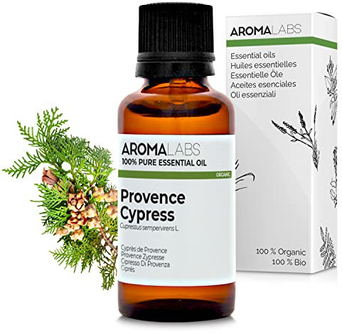 Aroma Labs - Cipresso Di Provenza BIO - Olio Essenziale Chemiotipizato e Certificato AB - 30 mL