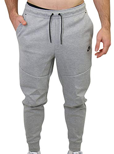 Nike CU4495 M NSW TCH FLC JGGR Pantaloni Sportivi Uomo Dk Grey Heather/(Black) L