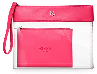 KIKO Milano Transparent Beauty Case 002 | Transparente Kosmetiktasche Mit Innenmäppchen
