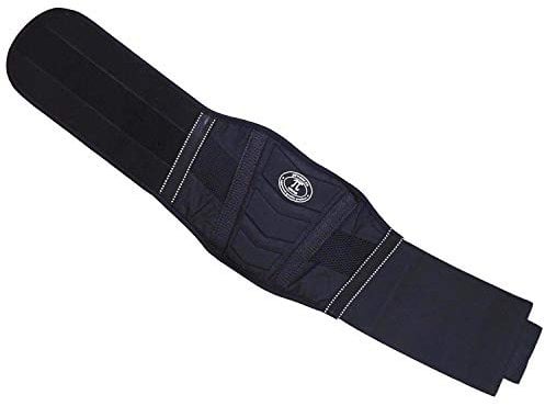 PiWear Nierengurt Striker schwarz | Gr. S - 3XL Unisex Männer Frauen Kinder | Motorrad Fahrrad Roller Stretch Klett wärmend Nierenschutz Nieren Rücken Wärmer