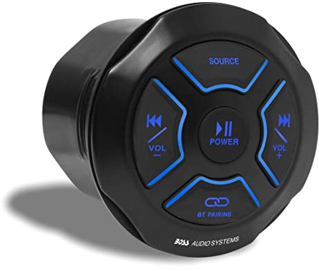 BOSS Audio Systems MGR150B - Ricevitore Bluetooth calibro marino, resistente alle intemperie, porta USB, senza lettore CD
