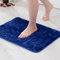 MIULEE Badematte Memoryschaum Badezimmerteppich rutschfeste Badteppich Wasserabsorbierend Badvorleger Schnelltrocknend Waschbar Duschvorleger für Badezimmer 50x80cm Blau