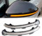 Hacreyatu Paire de clignotants dynamiques à LED pour VW Golf 7 MK7 GTI 7 R 7.5 Golf Sportsvan (coquille blanche (jaune))