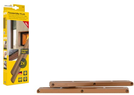 Schellenberg 46609 Diffuseur à feuillure Plus, marron, kit de démarrage