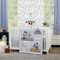 Disney Mickey and Friends Grey, Blue, Gold and Red Mickey Mouse, Minnie Mouse, Donald Duck, Pluto and Goofy 3 Piece Nursery Crib Bedding Set - Comforter, Fitted Crib Sheet and Crib Skirt