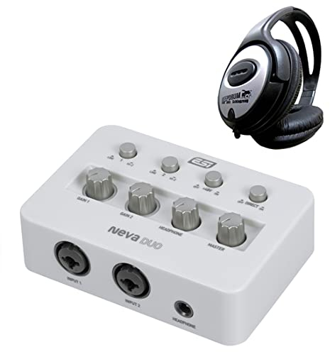ESI NEVA Duo 2-Kanal USB Audio-Interface + keepdrum Kopfhörer