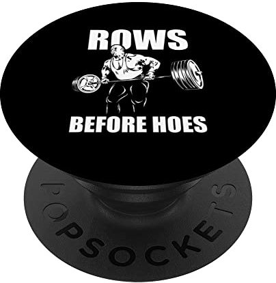 Rows Before Hoes – Ronnie Coleman – lustiges Fitnessstudio PopSockets mit austauschbarem PopGrip