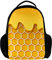 Personalisierter Rucksack für Damen und Herren, Hive mit Honey-01 Schul-Reisen-Arbeits-Rucksack, Mehrfarbig, 27.5x13x40cm, Rucksack Rucksäcke