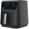 BLACK+DECKER BXAF5500E - Friggitrice ad aria, senza olio, 99% di grassi in meno, 1800W, capacità 5,5L, touch screen, ampia gamma di ricette, 12 programmi, timer fino a 60 min, fino a 200°C