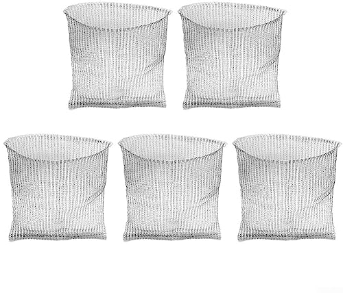 Lioaeust Wurzel-Edelstahl-Schutzkörbe, 5 Stück, 1,5 Liter, Wurzelschutz, Gopher-Drahtkorb, Maulwurf- und Wühlmaus-Mesh-Drahtkorb, 25 x 23 cm